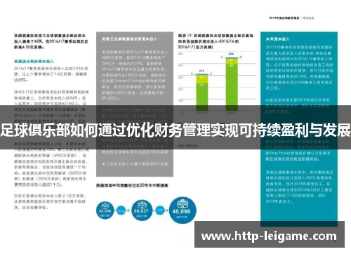 足球俱乐部如何通过优化财务管理实现可持续盈利与发展 足球俱乐部如何通过优化财务管理实现可持续盈利与发展